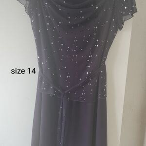 Elegant Plum Evening Dress